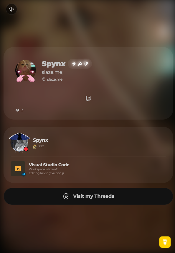 User Profile Preview